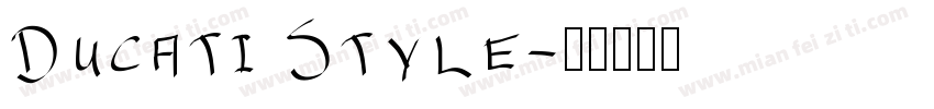 Ducati Style字体转换